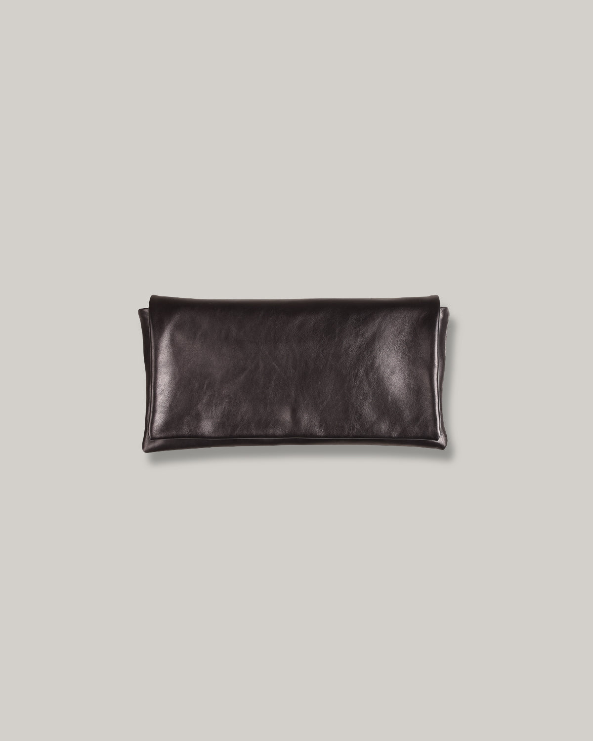 STEVE MONO SOFT LEATHER BAG - LARGE - BLACK