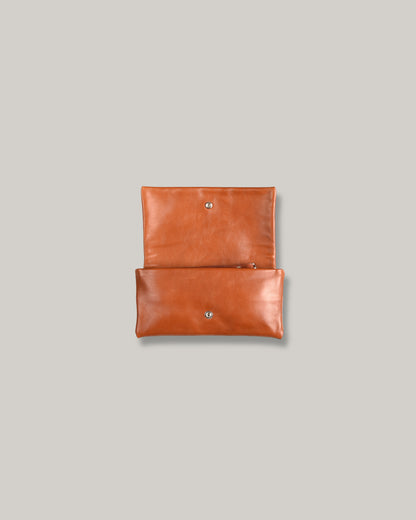 STEVE MONO SOFT LEATHER BAG - SMALL - COGNAC