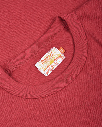 SUNRAY SPORTSWEAR HALEIWA SS TSHIRT - GARNET