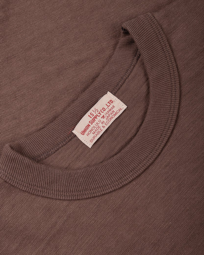 UNION SUPPLY LOGO TEE - BROWN