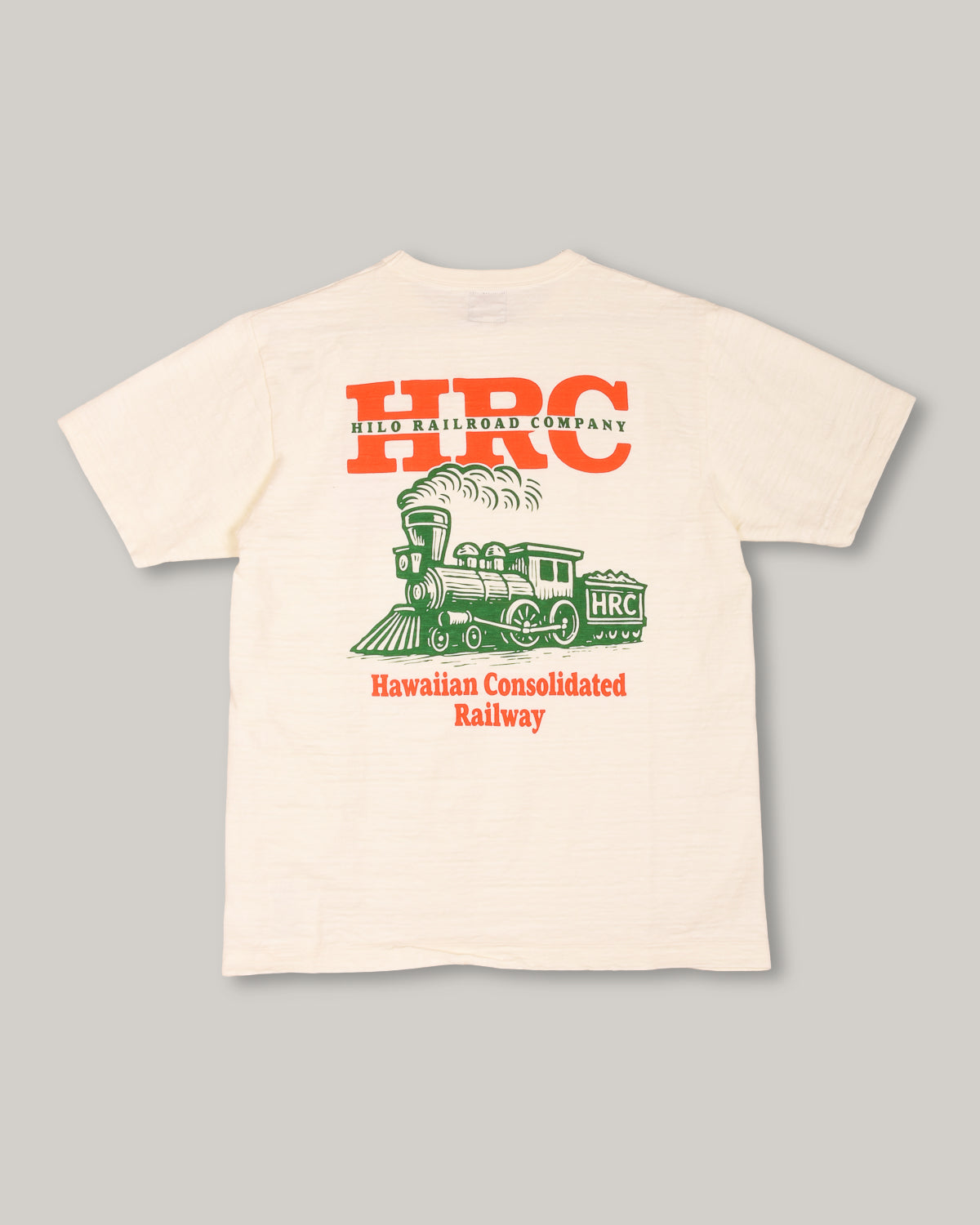 HILO RAILROAD LOGO TEE - OFF WHITE