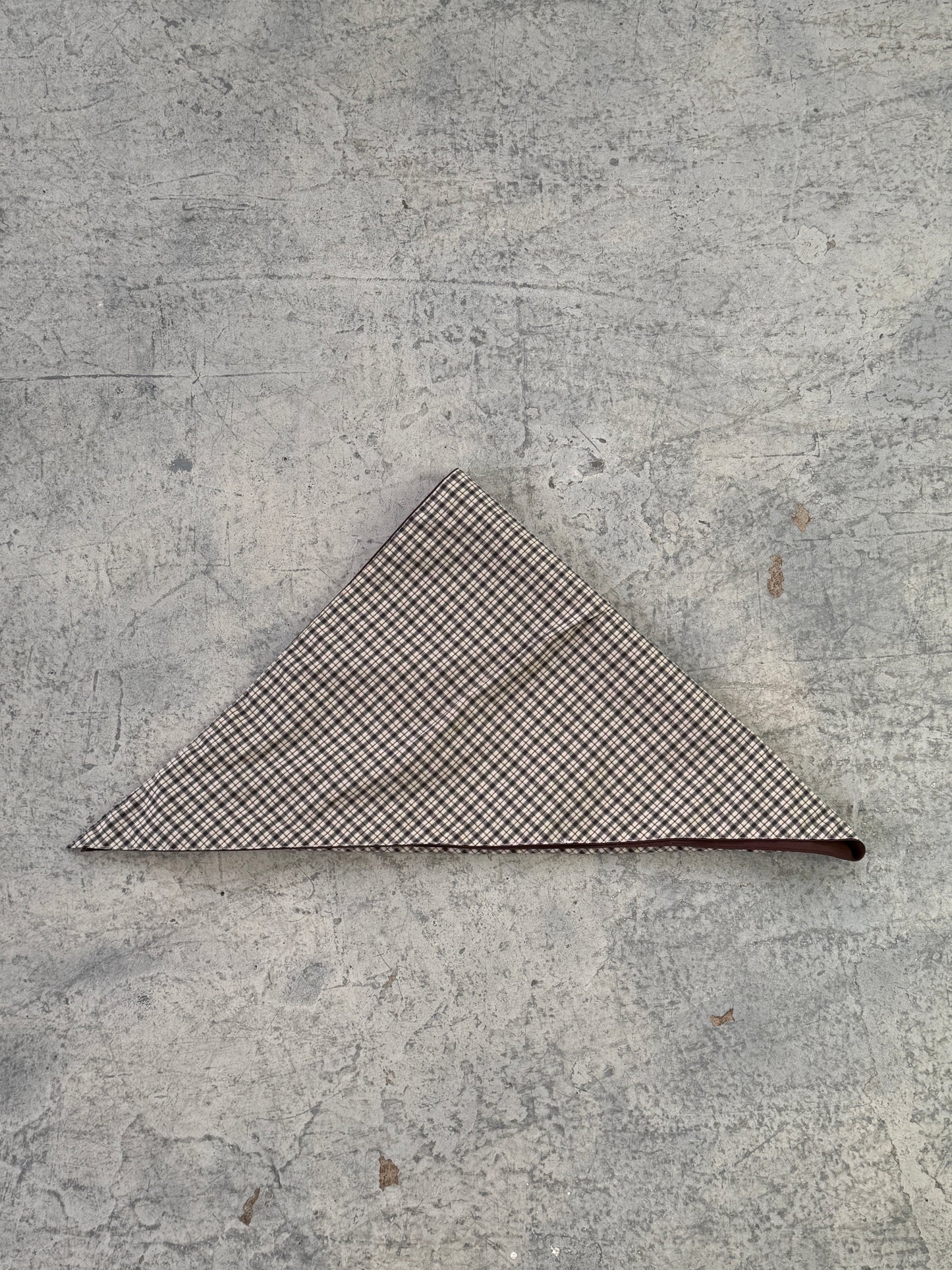 A BRONZE AGE - SCOUT SHAWL - CHOCOLATE NYLON/ SANDY PLAID