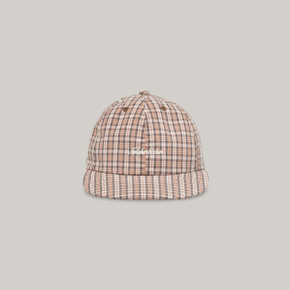 KNICKERBOCKER SERVICE COTTON & NYLON CAP - TAN PLAID