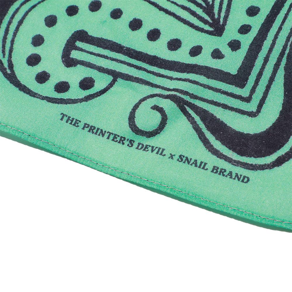 SNAIL BRAND BANDANA - GREEN