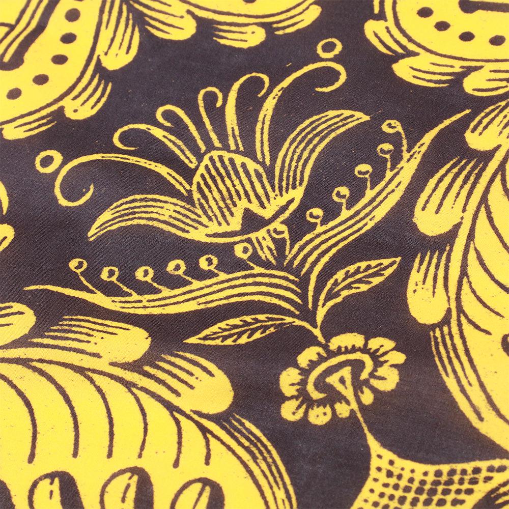SNAIL BRAND BANDANA - YELLOW/ BROWN