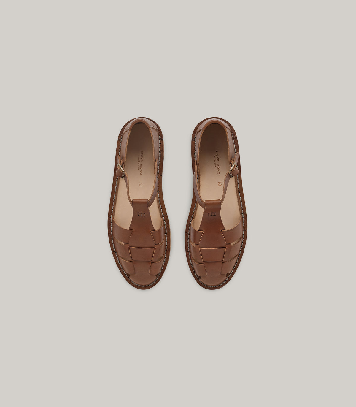 STEVE MONO ARTISANAL SANDALS 10/01 CLASSIC - CHOCOLATE