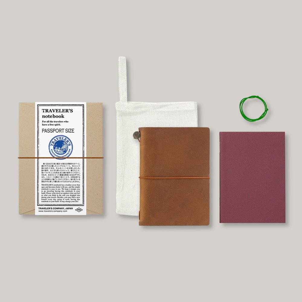 TRAVELER'S COMPANY NOTEBOOK PASSPORT CAMEL