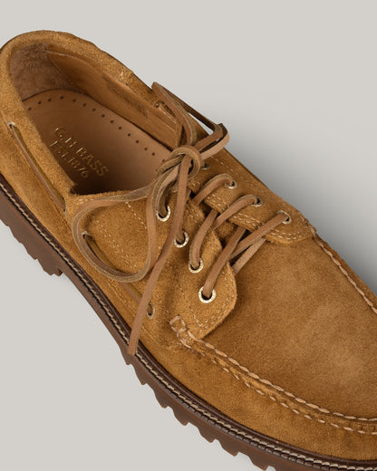 G. H. BASS RANGER CAMP MOC SUEDE - MID BROWN