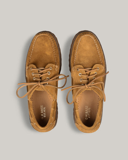 G. H. BASS RANGER CAMP MOC SUEDE - MID BROWN