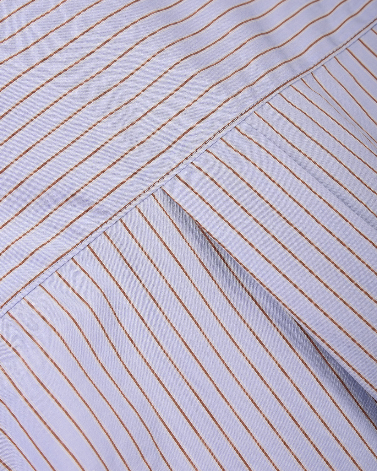 TS(S) STRIPE COTTON POPLIN CLOTH BAGGY FIT SHIRT - BLUE
