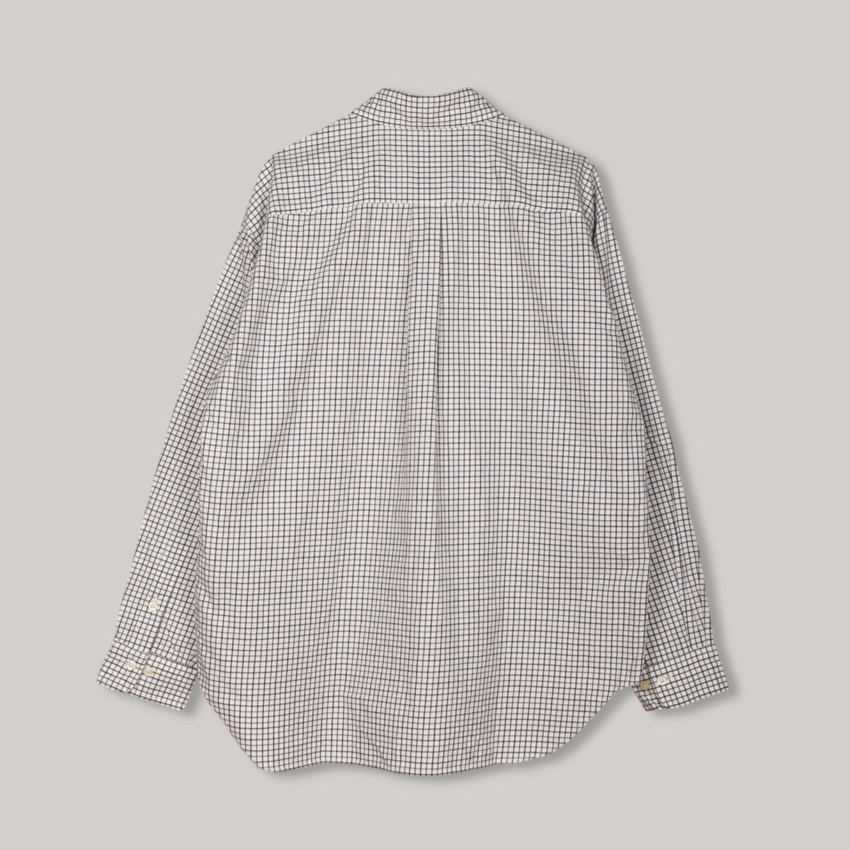 TS(S) BRUSHED PLAID BAGGY FIT SHIRT - WHITE