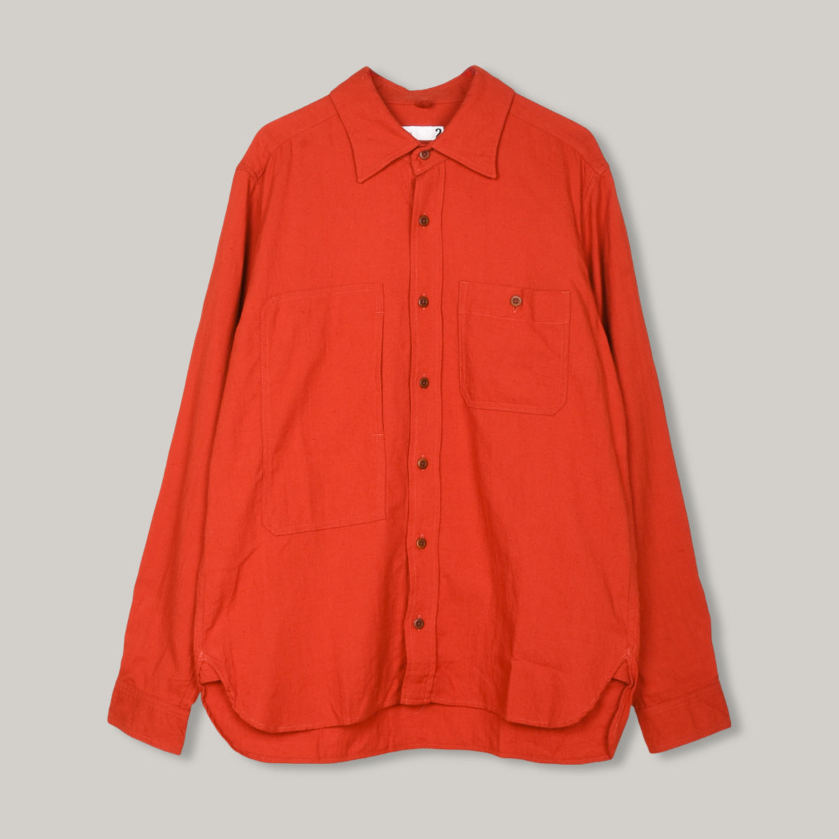 TS(S) ASYMMETRIC POCKET WORK SHIRT - RED