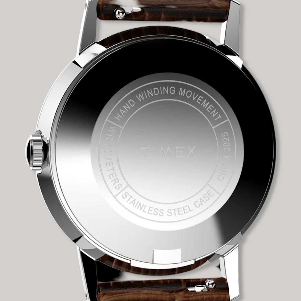 TIMEX MARLIN ® HAND-WOUND 34MM LEATHER STRAP WATCH  - BROWN