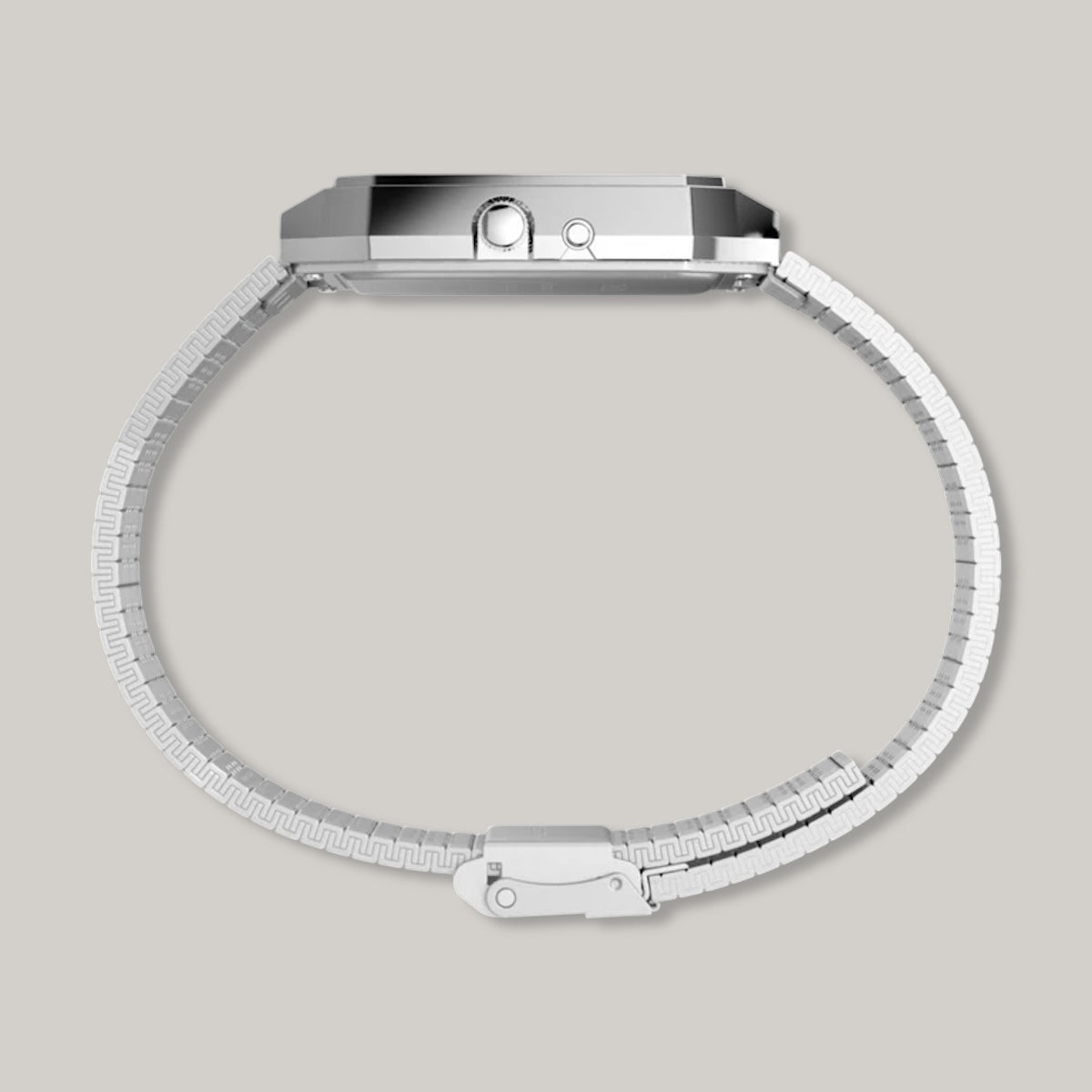 Q TIMEX® 1982  ANA-DIGI REISSUE 33MM STAINLESS STEEL BRACELET WATCH