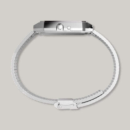 Q TIMEX® 1982  ANA-DIGI REISSUE 33MM STAINLESS STEEL BRACELET WATCH