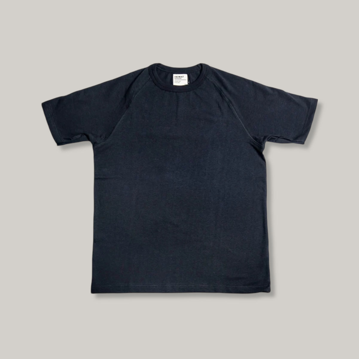 HEIMAT RAGLAN COTTON/HEMP TEE - SCHWARZ