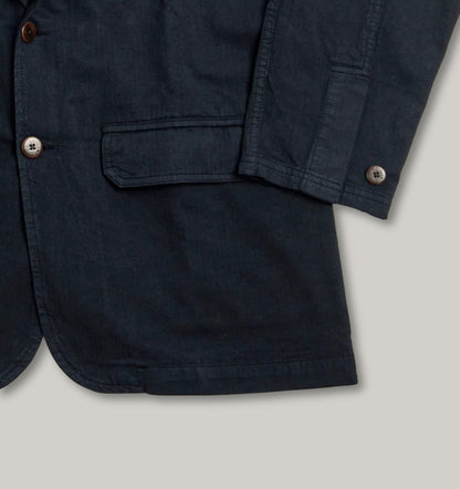 HEIMAT JOURNEY BLAZER - HERRINGBONE COTTON - INK