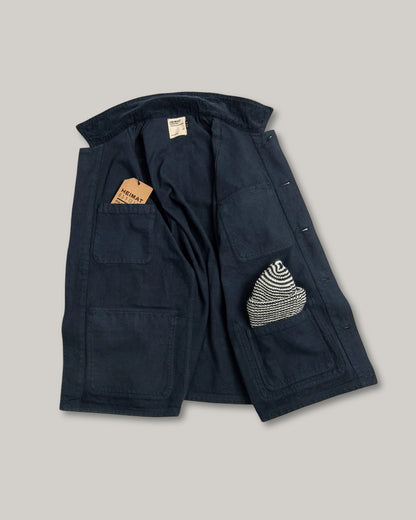 HEIMAT JOURNEY BLAZER - HERRINGBONE COTTON - INK