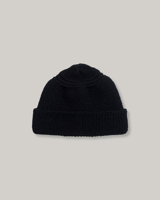 HEIMAT MERINO TRAWLER HAT - BLACK