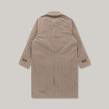 KNICKERBOCKER TRENCH W.R. COAT - TAN PLAID