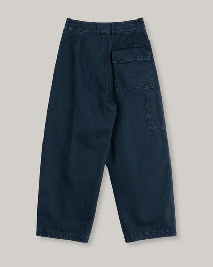 GIRLS OF DUST SELV. DENIM BRITISH WORKER PANT - ENIGMA DENIM - INKT