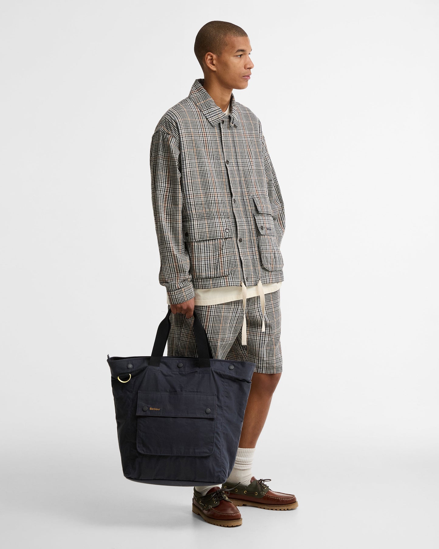 BARBOUR TRANSPORT 3 WAY TOTE/ BACKPACK - NAVY