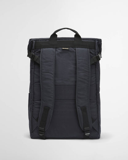 BARBOUR TRANSPORT FOLDOVER BACKPACK - NAVY