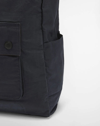 BARBOUR TRANSPORT FOLDOVER BACKPACK - NAVY