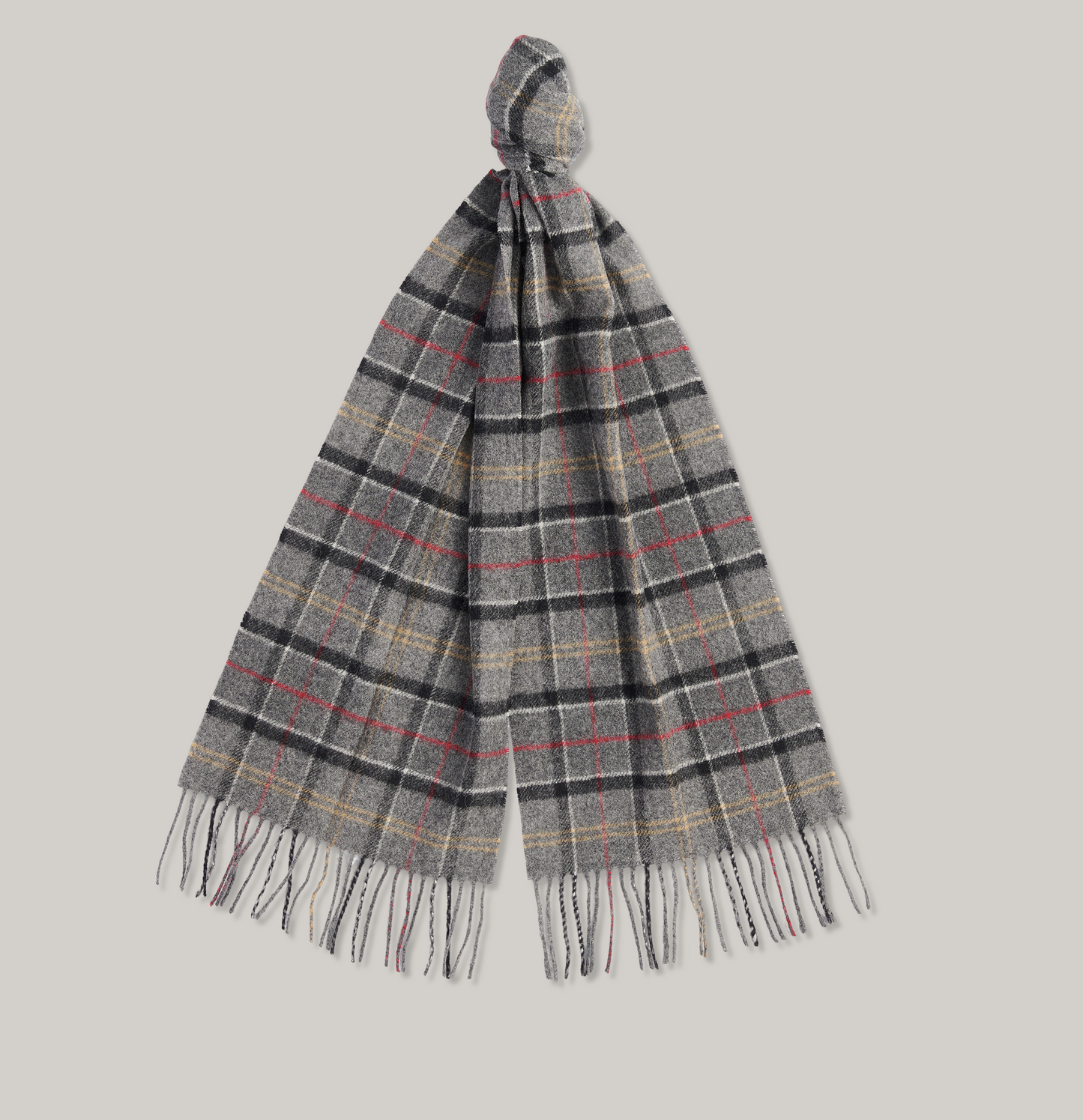 BARBOUR TARTAN LAMBSWOOL SCARF - MODERN