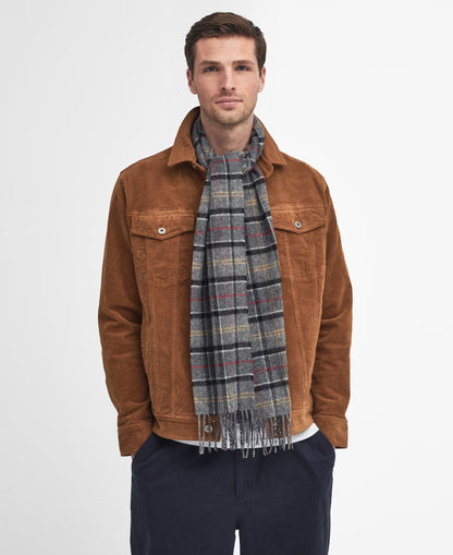 BARBOUR TARTAN LAMBSWOOL SCARF - MODERN
