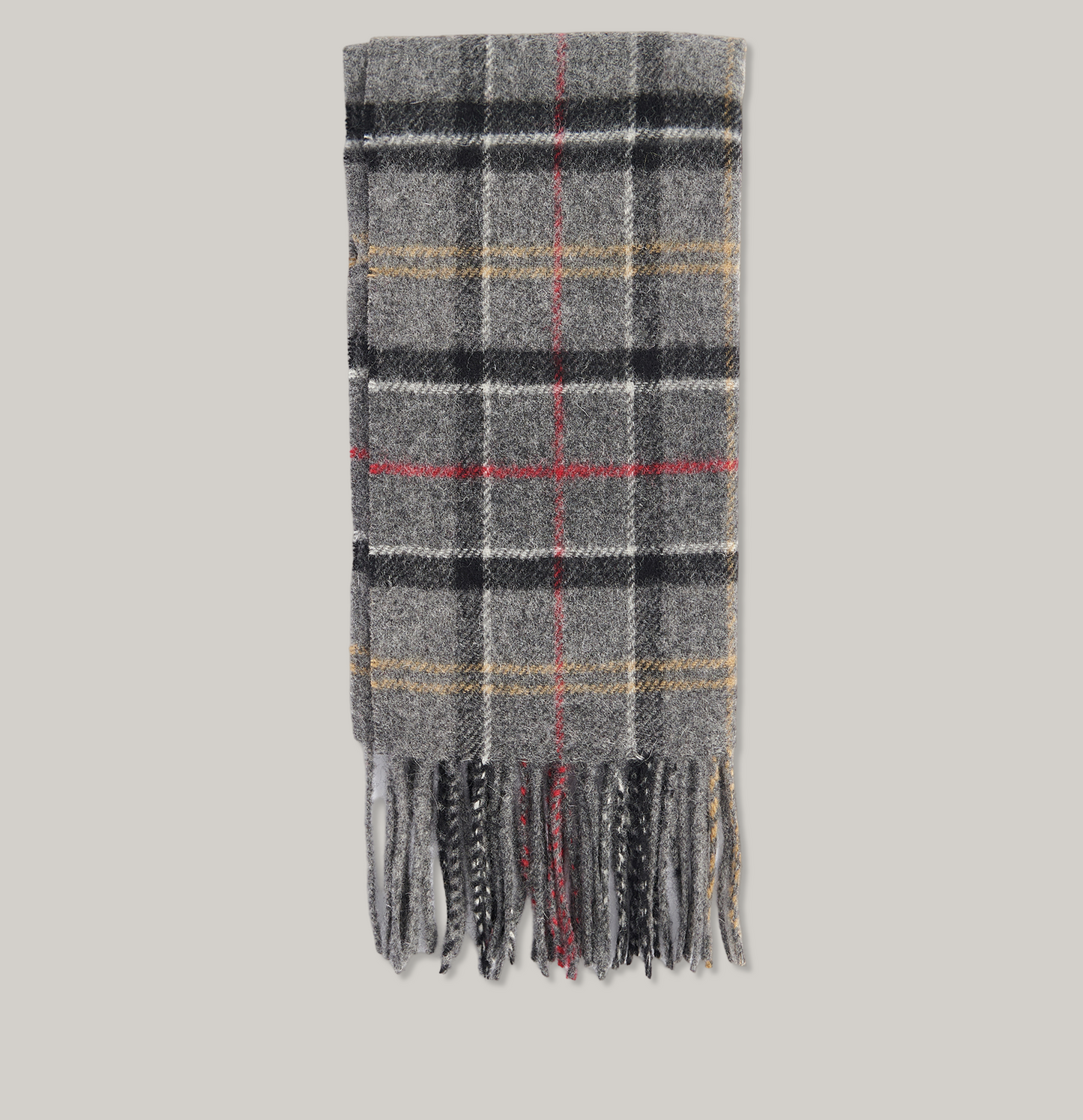 BARBOUR TARTAN LAMBSWOOL SCARF - MODERN
