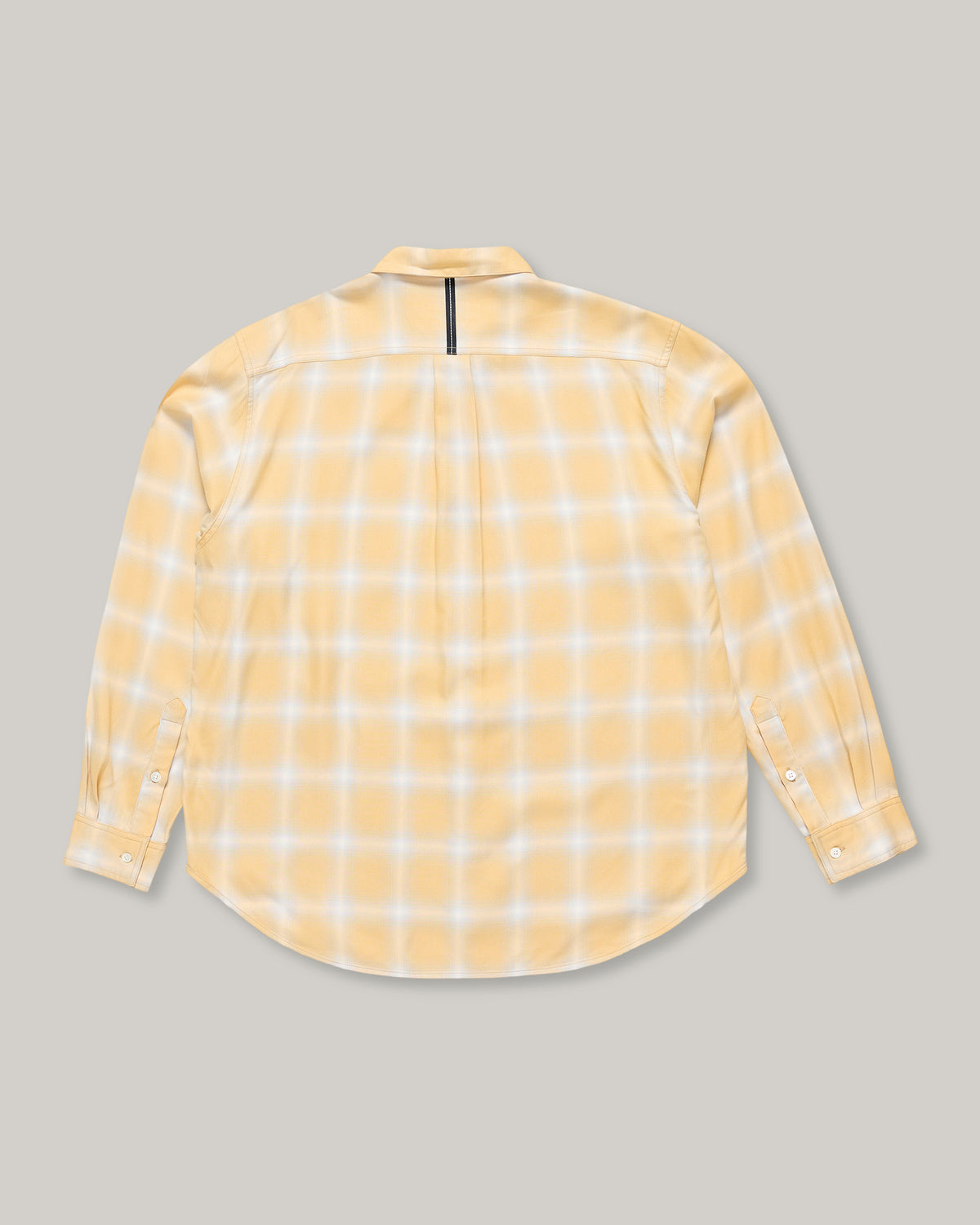 WORKS AND DAYS - RAYON CHECK CLASSIC SHIRT - YELLOW CHECK