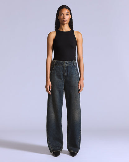 LEVIS' BLUE TAB MOTO JEAN - BLACK PEARL
