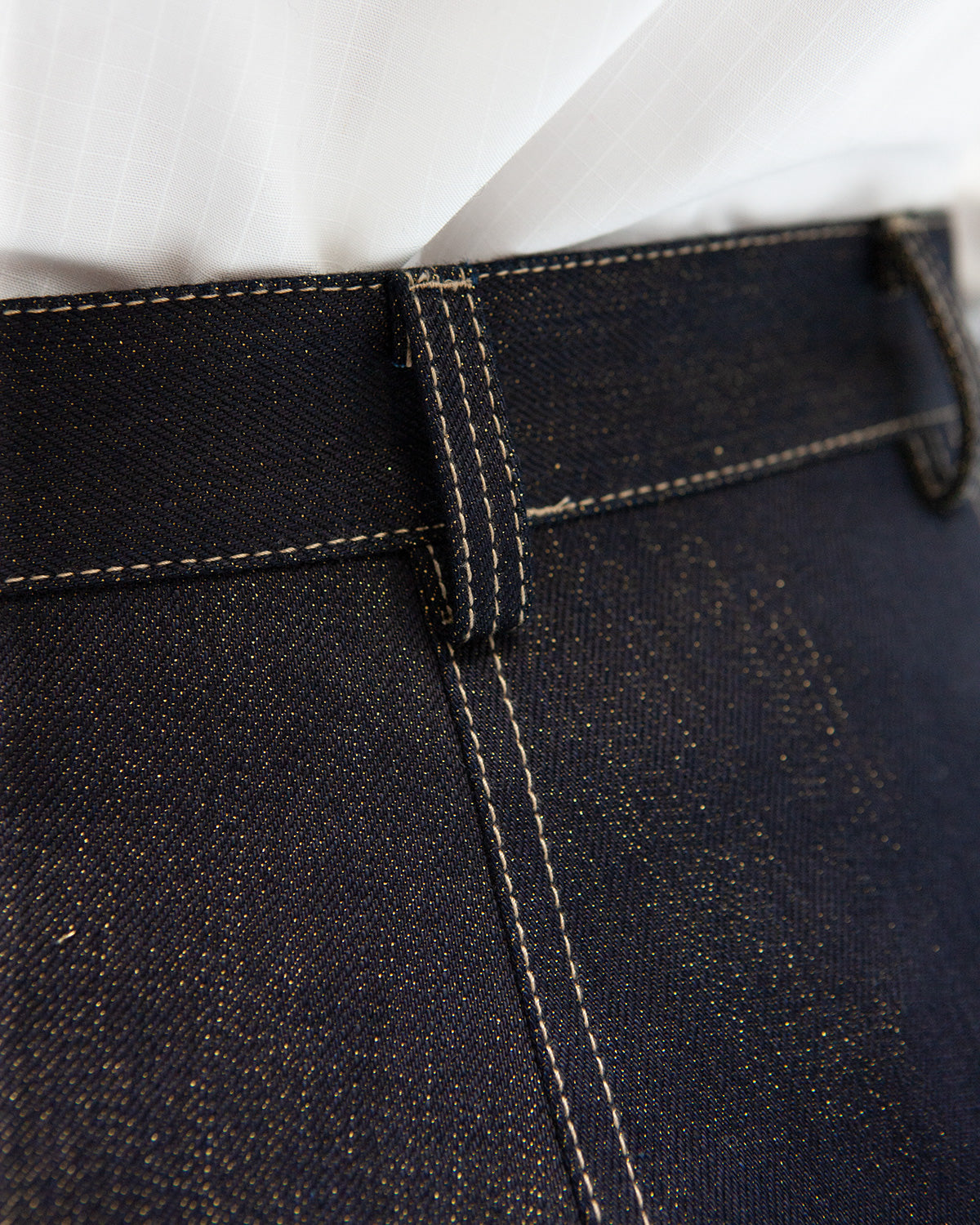 W'MENSWEAR WENDY TROUSER - INDIGO/ GOLD