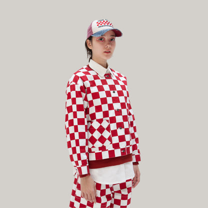 W'MENSWEAR MOHOM SHIRT - RED CHECK