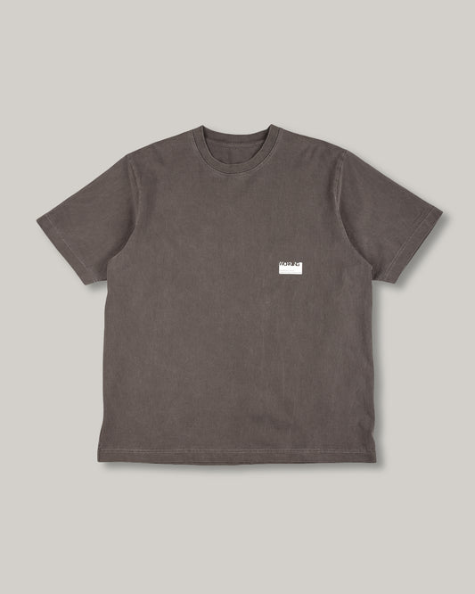 WORKING SHORT SLEEVE STICKER T - SHALE
