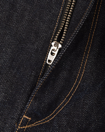 WORK WORKS MENS WIDE LEG TAPERED TROUSER - INDIGO DENIM