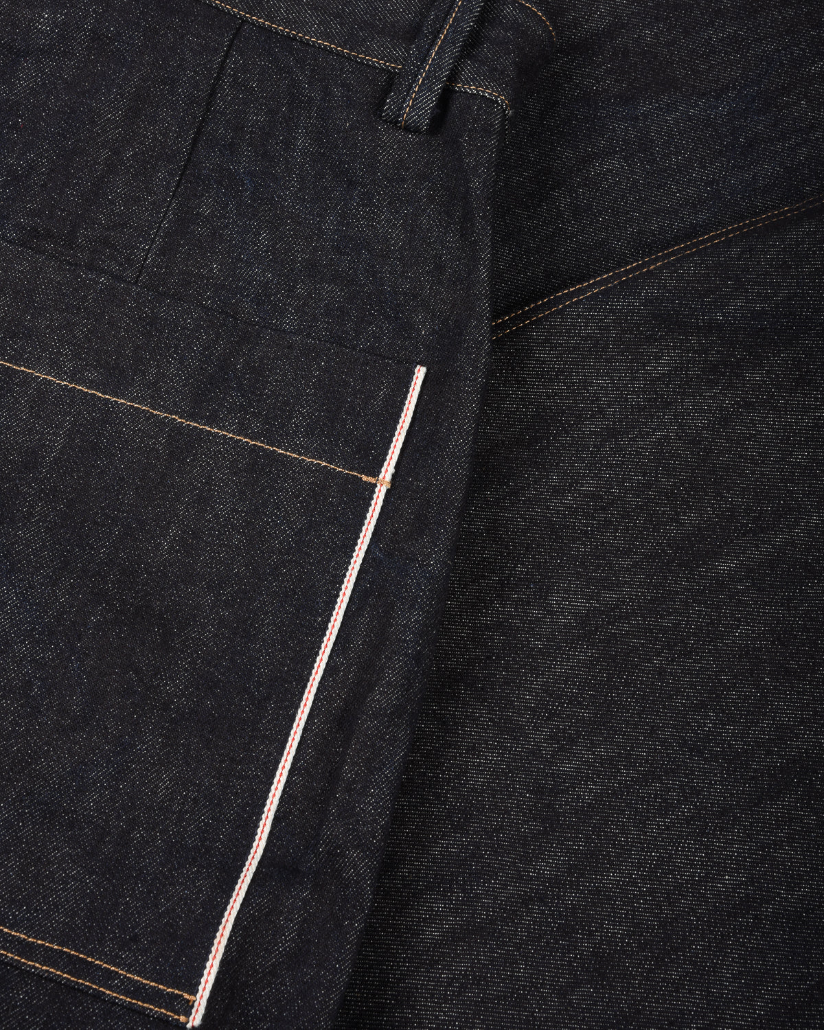 WORK WORKS MENS WIDE LEG TAPERED TROUSER - INDIGO DENIM