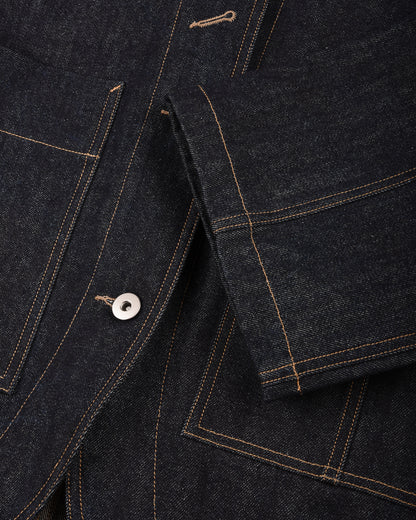 WORK WORKS WOMEN'S 3/4 SLEEVE JACKET - RAW DENIM