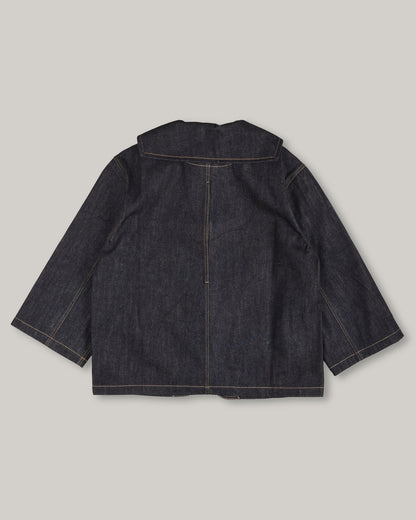 WORK WORKS WOMEN'S 3/4 SLEEVE JACKET - RAW DENIM