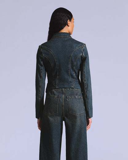 LEVIS' BLUE TAB MOTO JACKET - BLACK PEARL