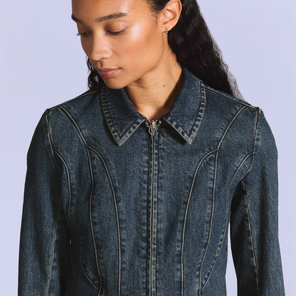 LEVIS' BLUE TAB MOTO JACKET - BLACK PEARL