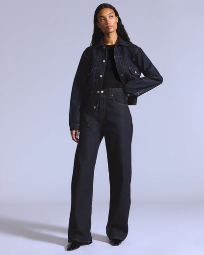 LEVI'S BLUE TAB WOMEN'S CLASSIC TYPE II JACKET -  DARK