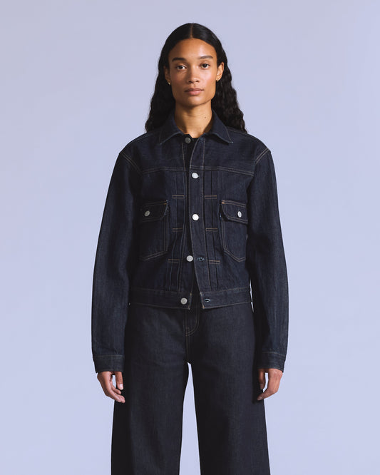 LEVI'S BLUE TAB WOMEN'S CLASSIC TYPE II JACKET -  DARK