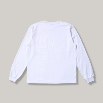 WHITESVILLE LONG SLEEVE POCKET T-SHIRT - OFF WHITE