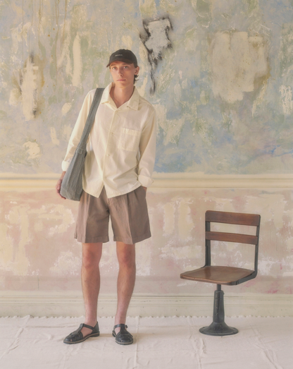FULTON SEERSUCKER SHIRT - BROWN