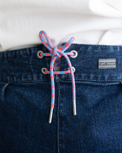 W'MENSWEAR BURNOUT PANT - DENIM
