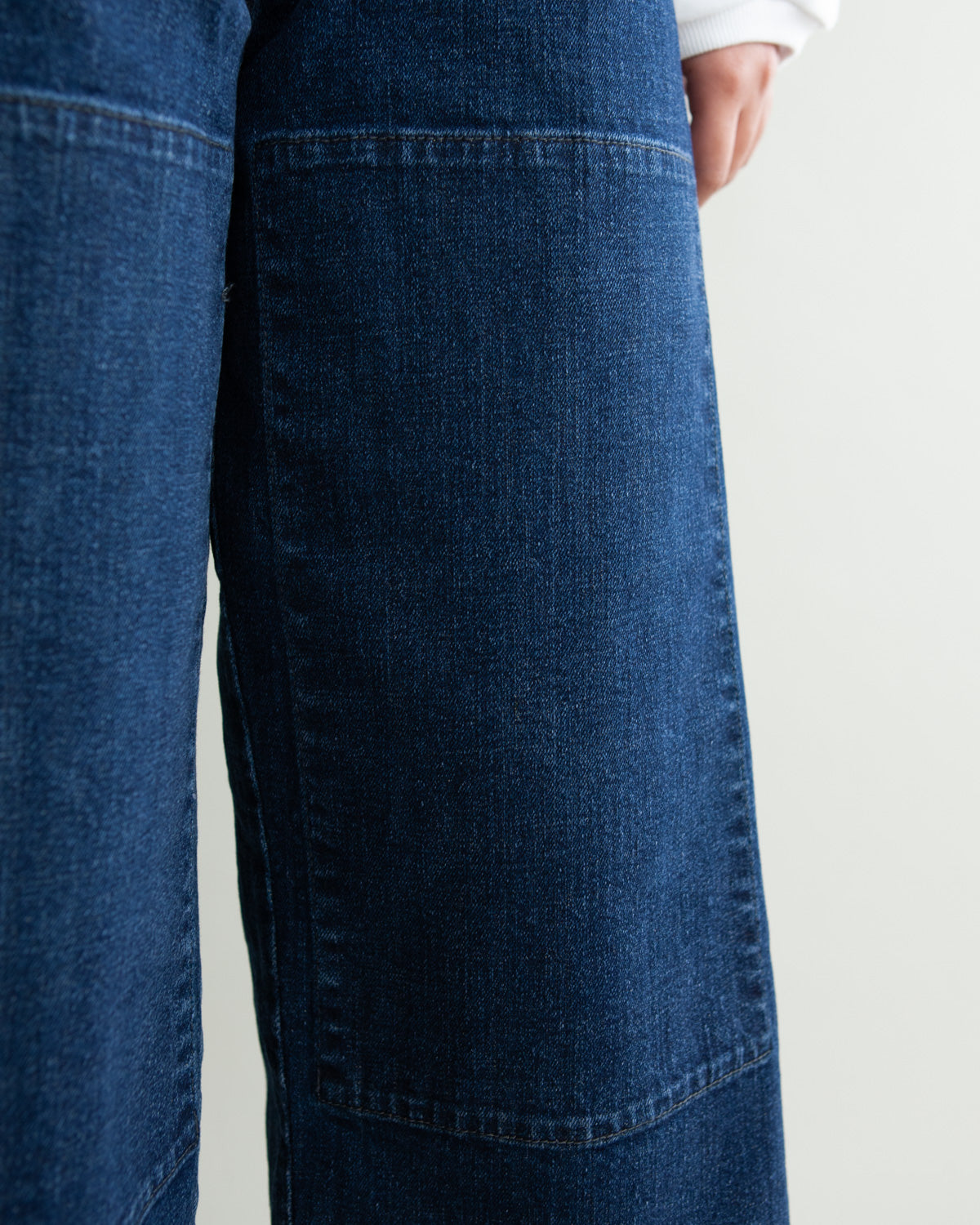 W'MENSWEAR BURNOUT PANT - DENIM