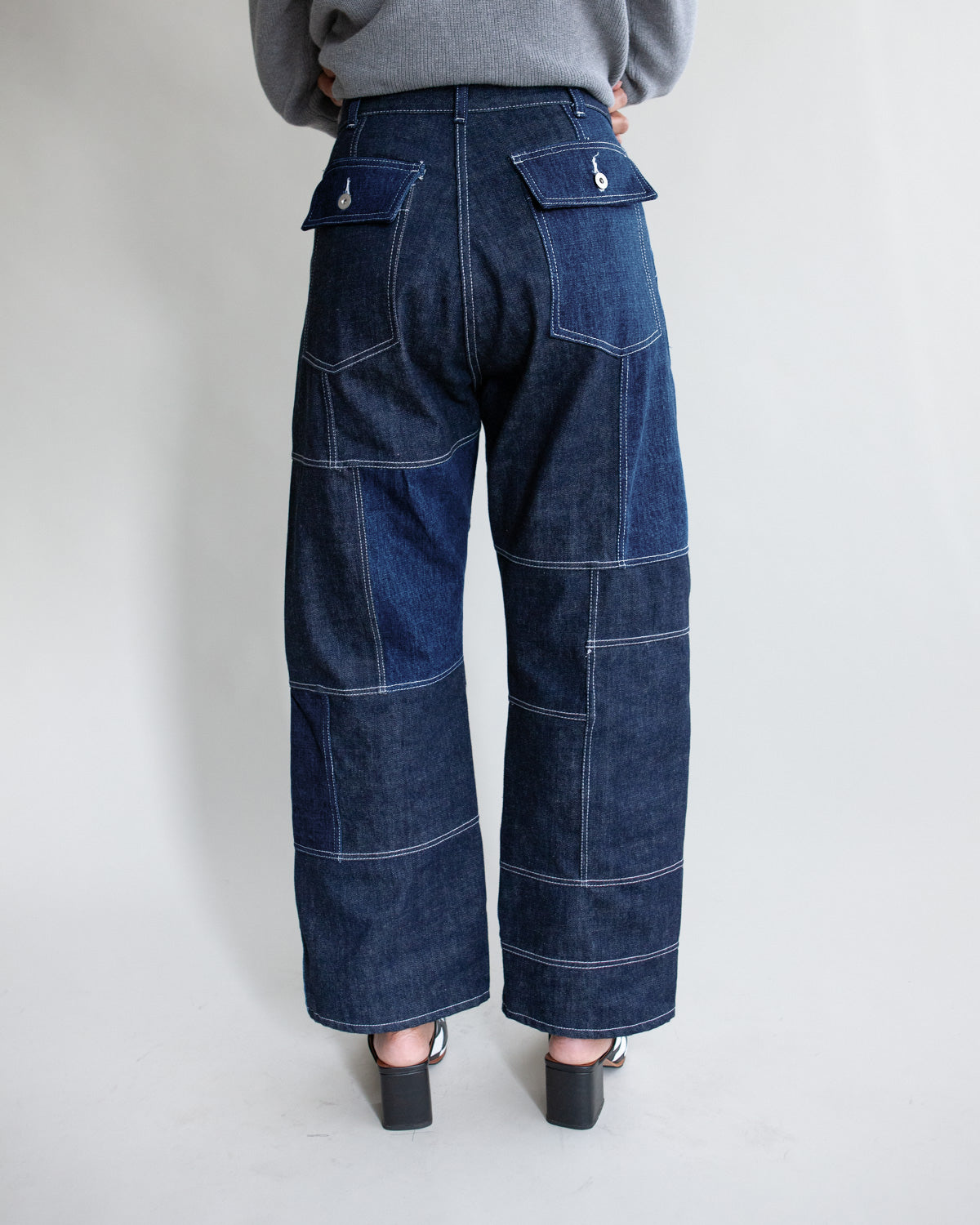 GOOD 'OL WHATS-HER-FACE by W'MENSWEAR FREEDOM FATIGUE TROUSER - DENIM