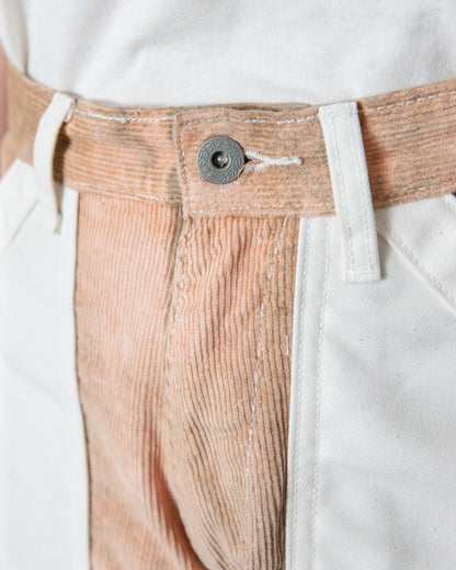 GOOD 'OL WHATS-HER-FACE by W'MENSWEAR FREEDOM FATIGUE TROUSER - CREAM CORDUROY